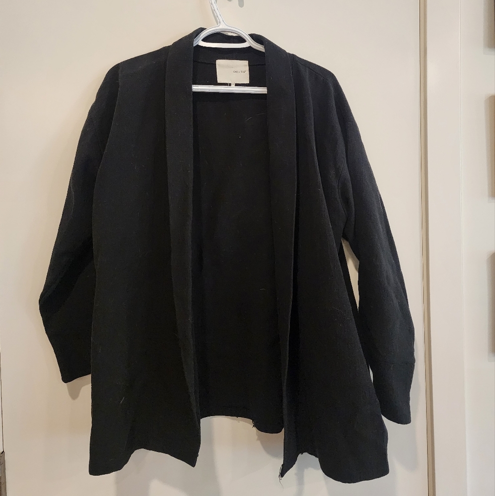 OAK + FORT Classic Black Cardigan